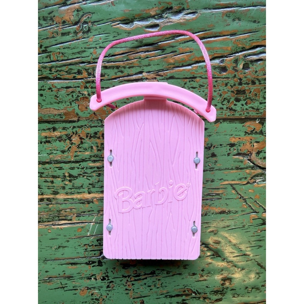 Barbie Pink Sled From Playset 1998 Changin‎ Seasons Dress N Play